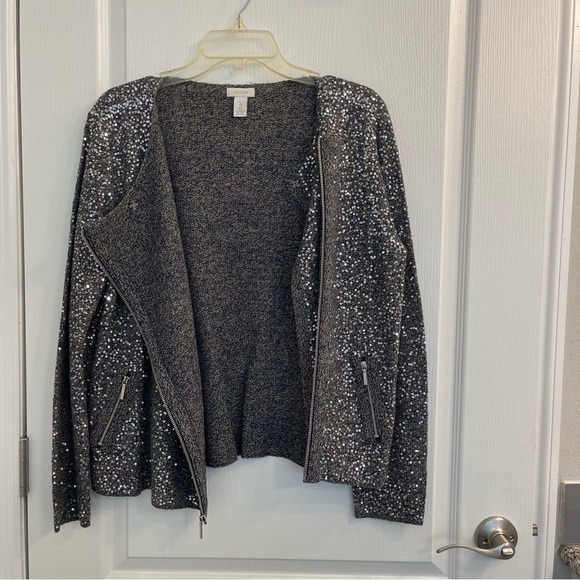 Chico’s Sequin Jacket - Picture 3 of 8